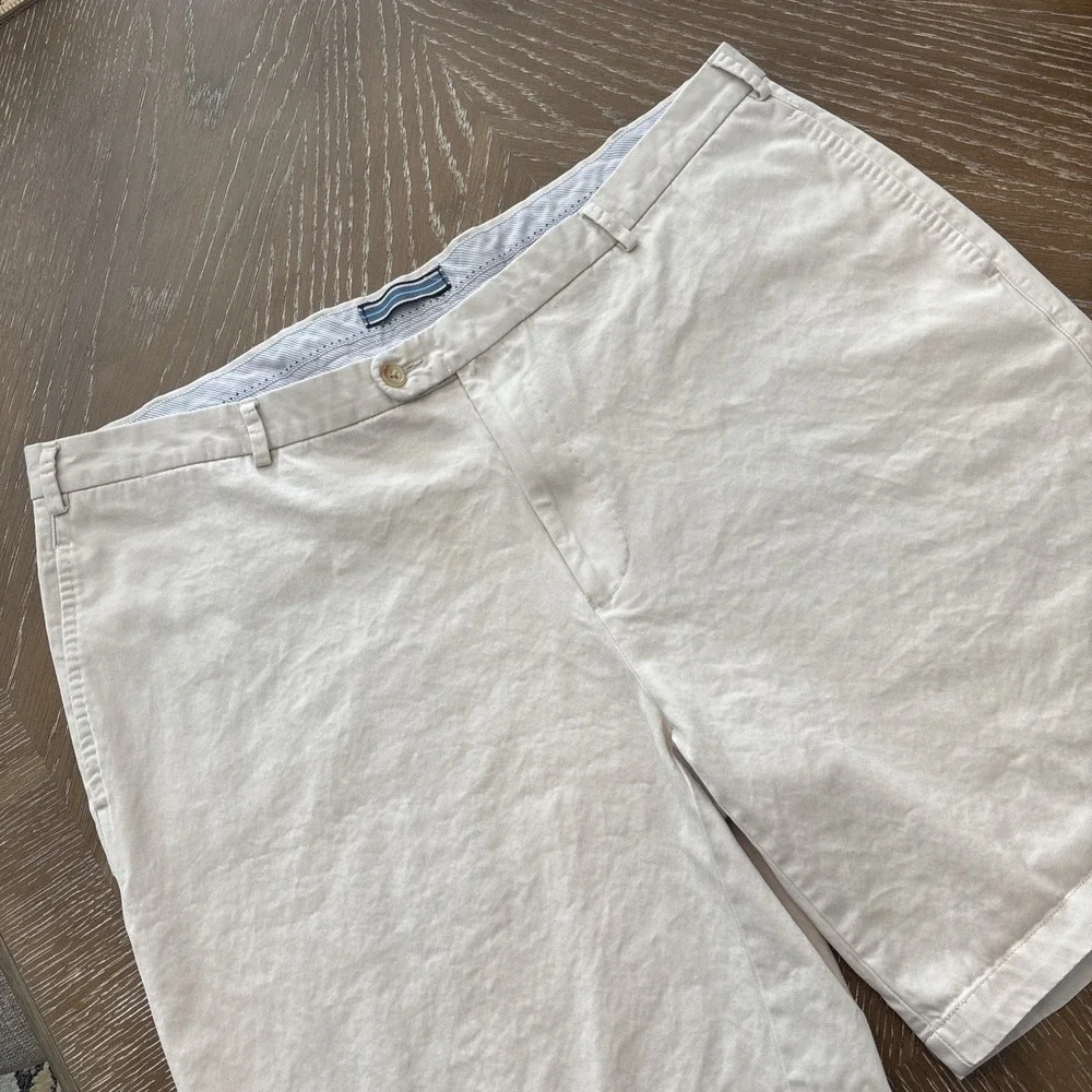 Peter Millar‎ 42x9 Tan/Cream Golf Shorts Mens Pima Cotton Quality & Soft